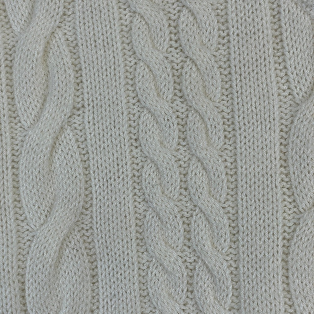Old Navy Chunky Cable Knit Sweater Vest Women Large Varsity Preppy Layer Neutral - Picture 6 of 11